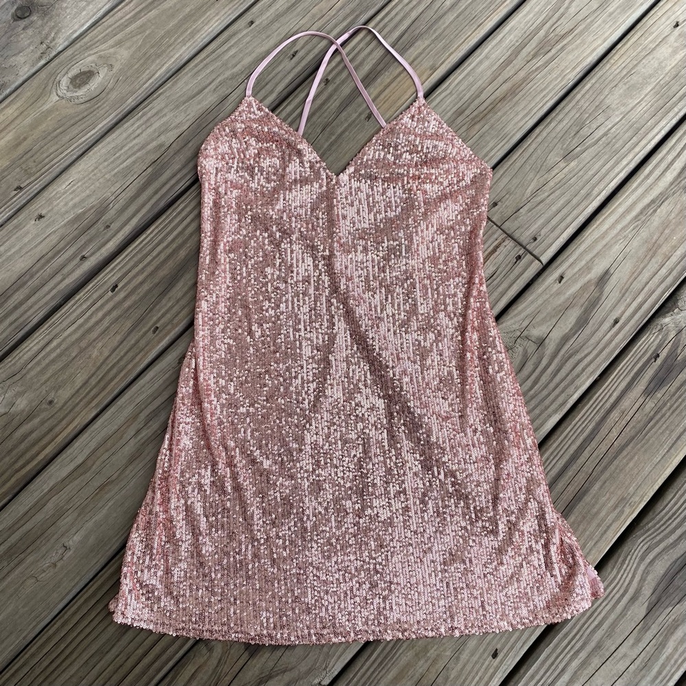Victoria's Secret Pink Sequin Dress - Picture 9 of 11